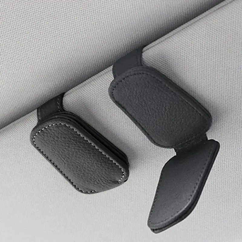 Car Sunglass Holder Magnetic Car Glasses Holder Universal Car Visor Sunglasses Holder For Sun Visor Eyeglass Car Accessories