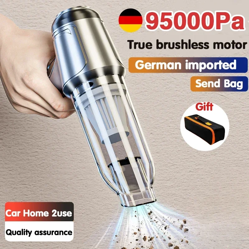 Car Wireless Vacuum Cleaner Portable Handheld120W Blowable Cordless Home Appliance Vacuum Home & Car Dual Use Mini VacuumCleaner