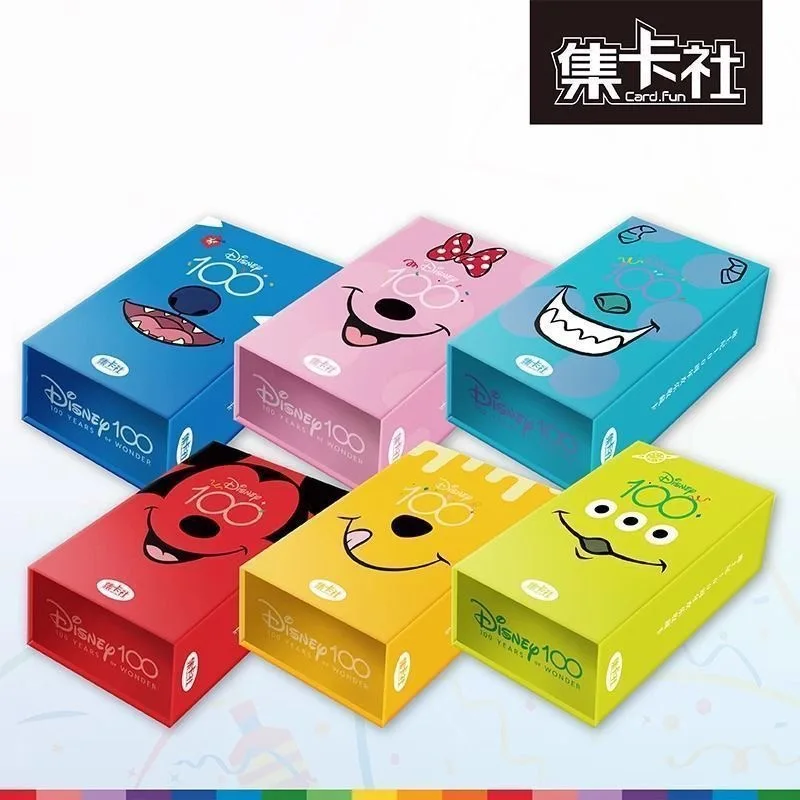 Card Fun Disney’s 100th Anniversary Fun Collection Card Lite Film Peripherals Cards Box Paper Hobby Children’s Gifts Toys