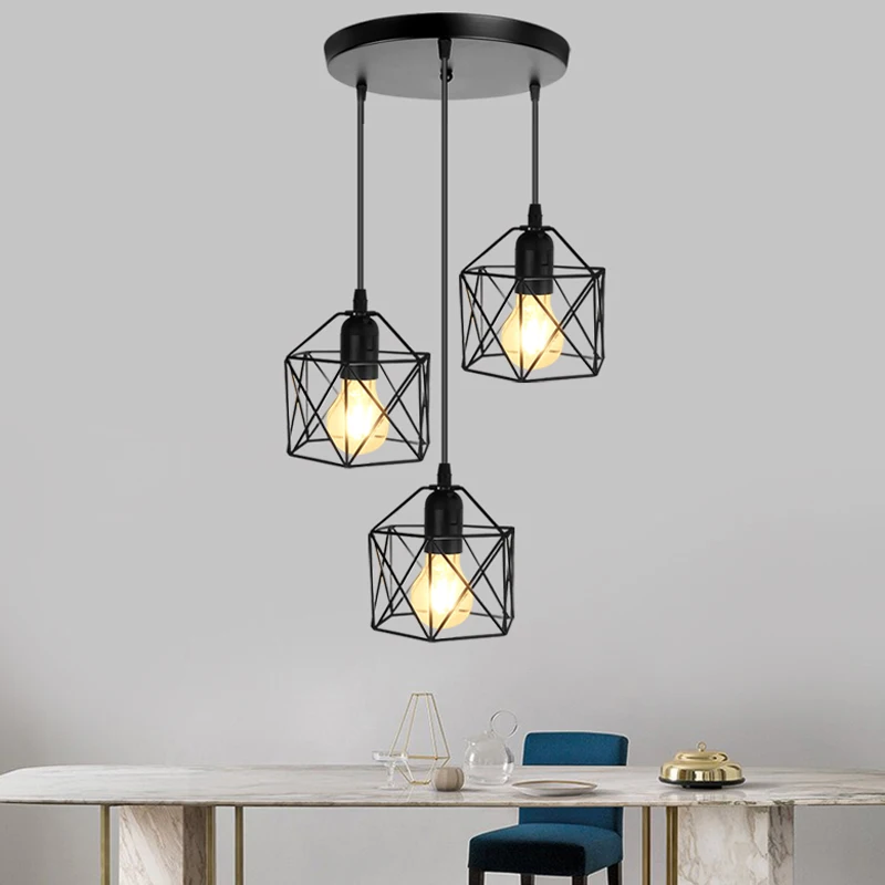 Chandelier Ceiling Pendant Light Modern LED E27/26 Bulb Shade Home Luminaire Hanglamp Kitchen Dining Room Elegant Ceiling Lamp