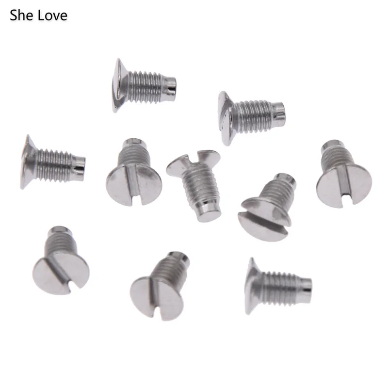 Chzimade 10pcs Industrial Sewing Machine Screws Needle Plate Sewing Machine Parts Accessories Tools