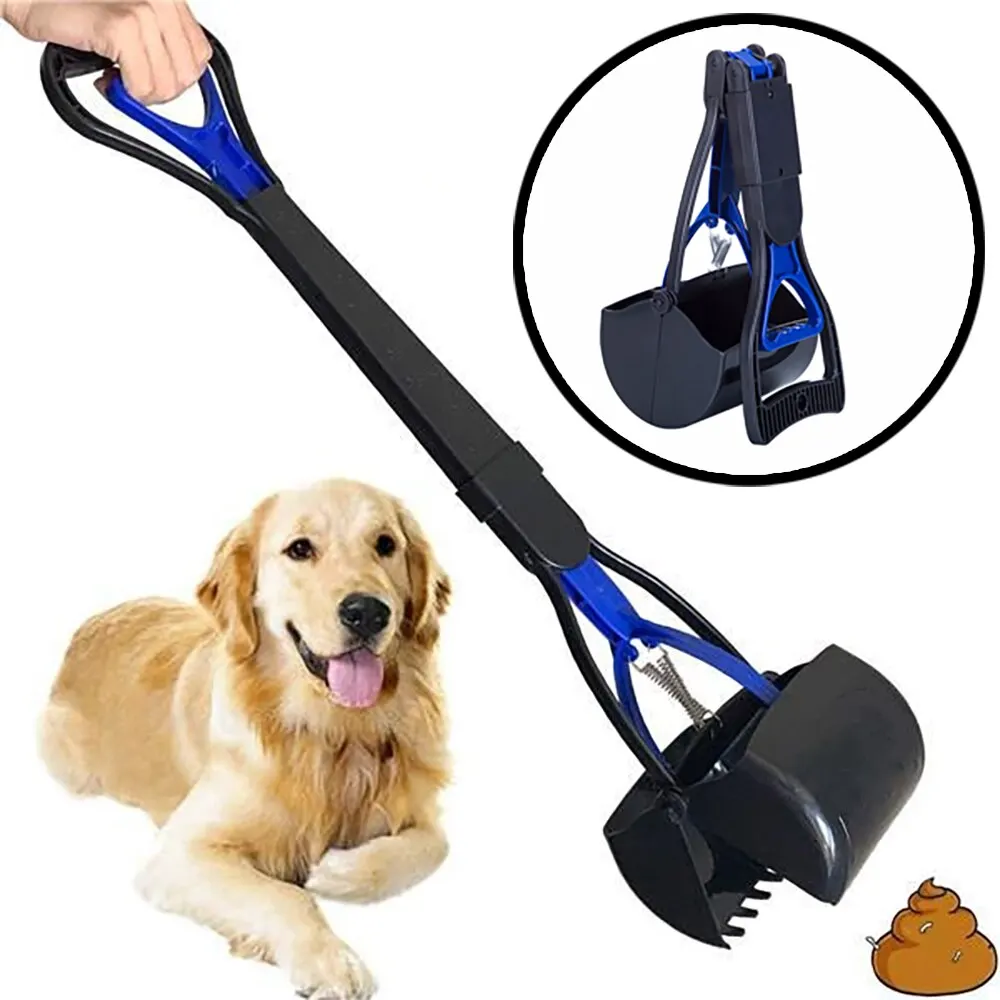 Cleaner Pooper Scooper Pet Dog Long Handle Pet Pooper Scooper Dog Cat Poop Scoop Clean Waste Cleaning Tools Pet Supplies