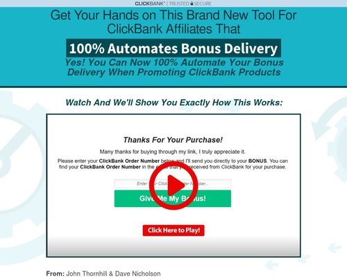 ClickBank Bonus Automator