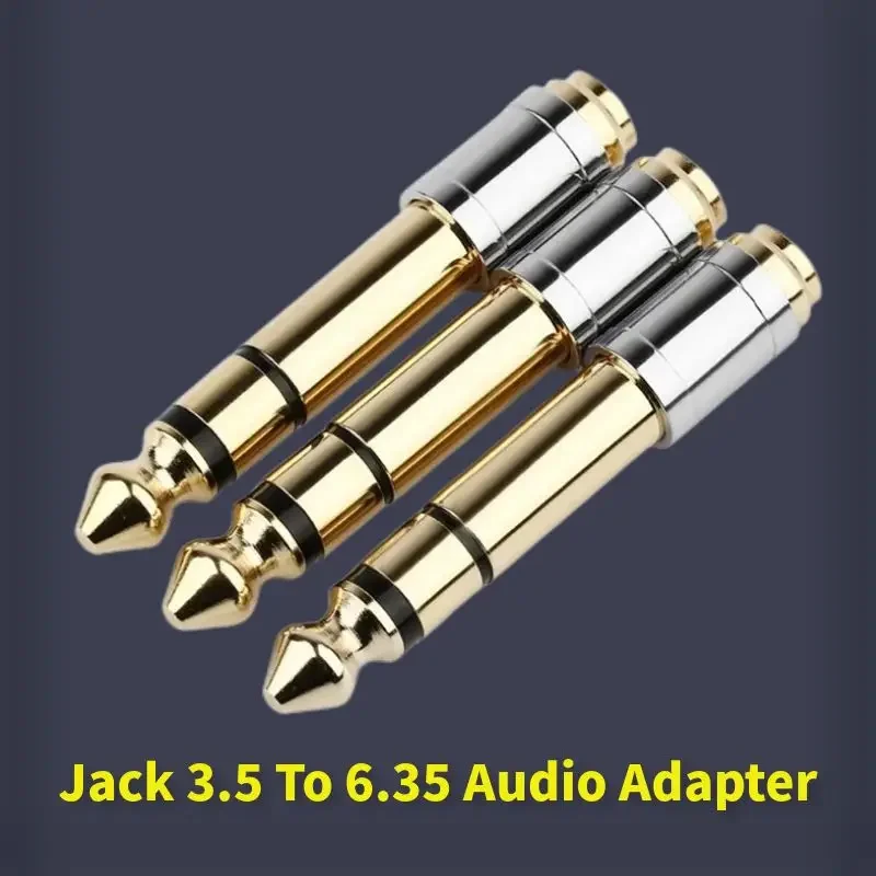 Consumer Electronics Jack 3.5 To 6.35 Audio Adapter 6.5mm To 3.5mm Converters Male Female Connector Headphone Plug 6.3mm 6.5