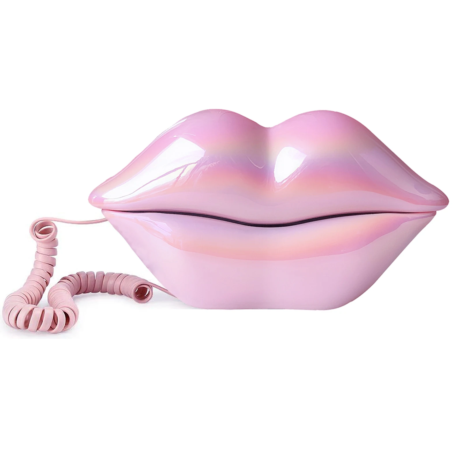 Corded Landline Home Phones, Funny Novelty Lips Phone, Wired Mouth Telephone Cartoon Shaped Real Land line Home Office