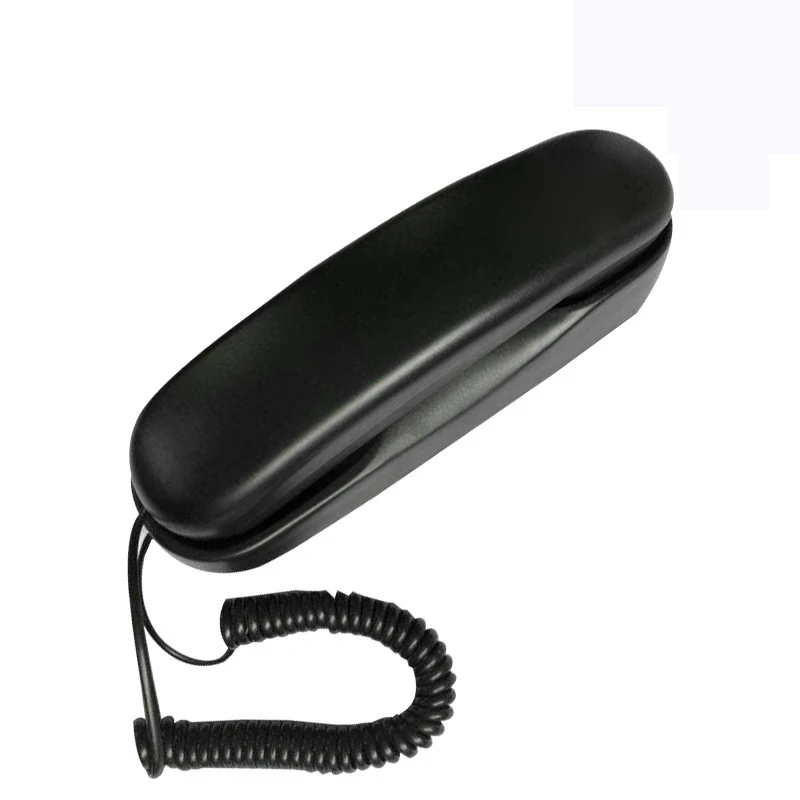 Corded Wall Phone, Slim Trimline Phone for Hotel, Landline Wall Telephone Set for Home/Bathroom/School/Office