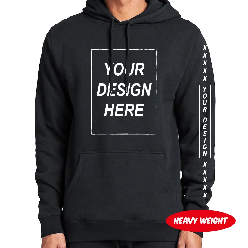 Custom Hoodies Add Your Text Sweatshirt Customized Long Sleeve High Quality Heavy Weight Soft Fleece Tops Hoody