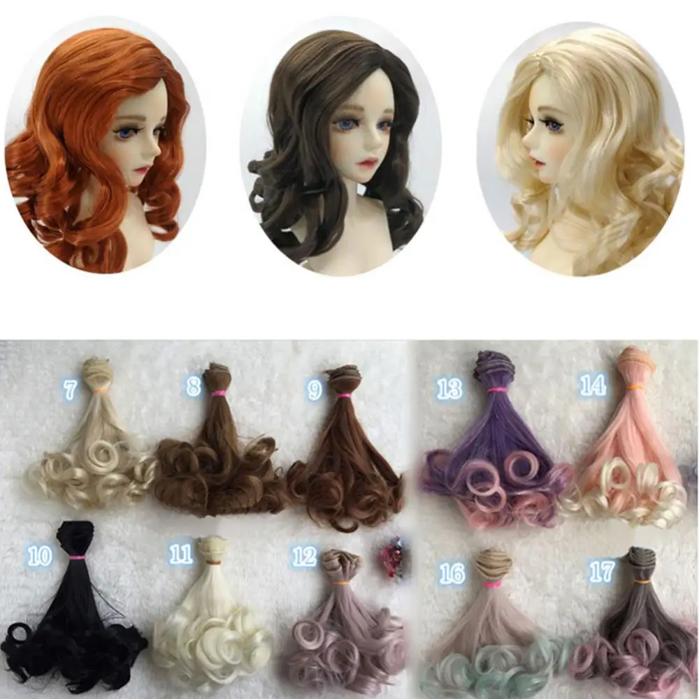 Cute Women DIY Long Curly Hair Cosplay Wig Party Extension Hairpiece