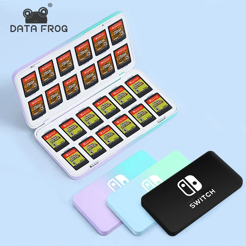 DATA FROG 24 in 1 Game Card Case Holder Hard Shell Protective Game Card Storage Box For Nintendo Switch/Lite/Oled Accessories