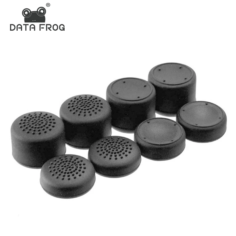 DATA FROG 8pcs Replacement Silicone Analog Thumb Stick Grip Cap for Xbox One/S/Series X S/PS5/PS4/Switch Pro Gamepad Accessories