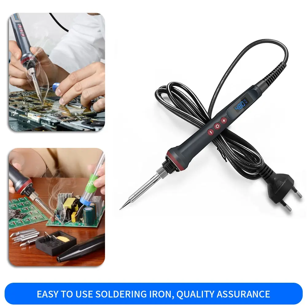 DIY 90W High Power Digital Display Electric Soldering Iron 110V / 220V Adjustable Temperature Industrial Soldering Tools