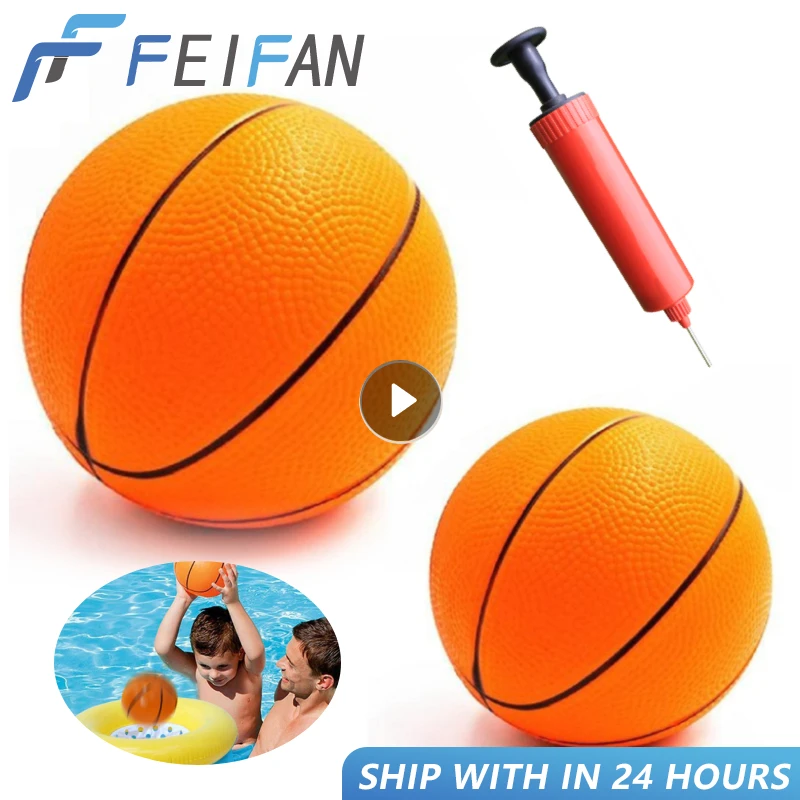 Diameter 20/12cm PVC Basketball Sports Ball Indoor Water Inflatable Basketball Children Sports Outdoor Toys Team Sport Bounce