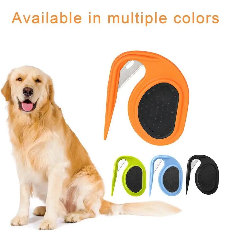 Dogs Effective Dematting Comb Pet Mat Splitter Effective Open Knot And Undercoat Comb Hair Clippers For Pet Grooming