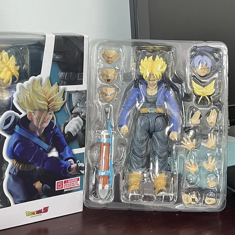 Dragon Ball Trunks Anime Figures SHF Trunks Boy From Future Collection Model Action Figure Toys Birthday Gift Decor