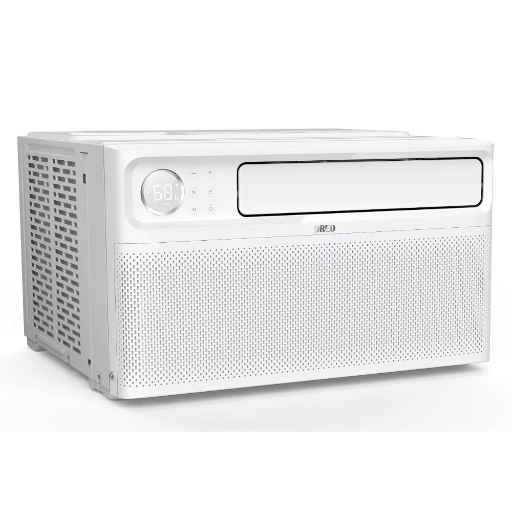 Dreo Window Air Conditioner, 8000 BTU U-Shaped Inverter AC Unit, Cools Up to 350 sq ft, 42db Ultra Quiet, Easy Installation