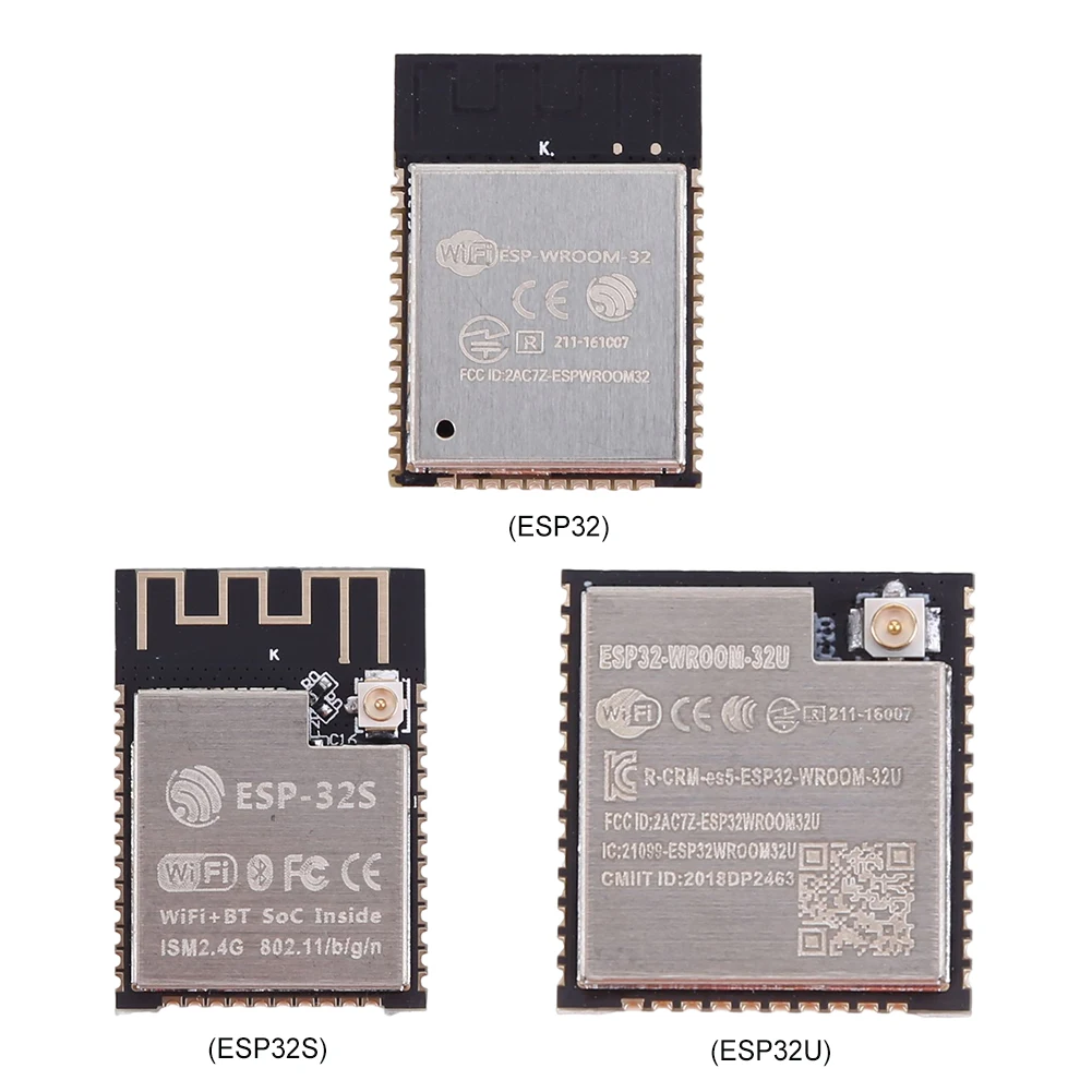 ESP32/ESP32S/ESP32U Module 150 Mbps ESP-WROOM-32 Dual-core CPU WiFi Wireless Module Bluetooth-Compatible for Smart Electronics