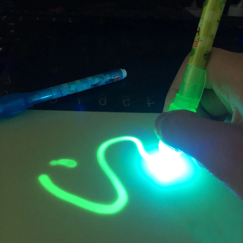 Educational Toy Drawing Board Tablet Graffiti Led Luminous Magic Raw With Light-fun children gift