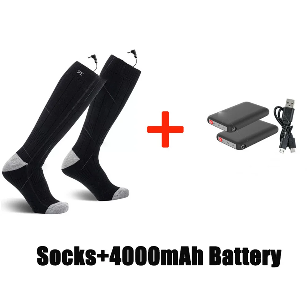 Electric Socks Are Rechargeable and Electrically  Winter Outdoor Sports Heated Three-Speed Temperature Control Comfortable