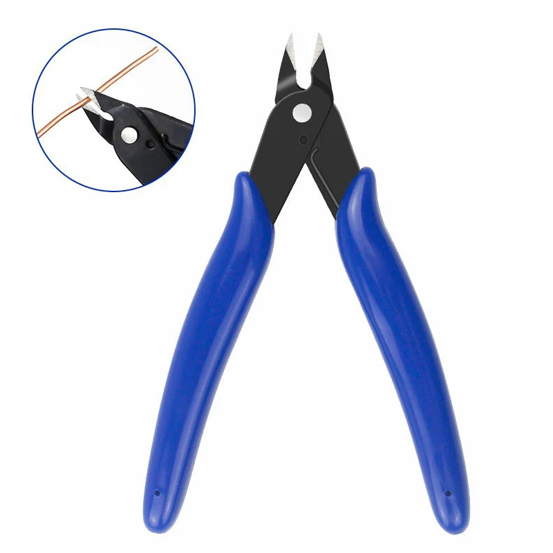 Electrical Wire Cable Cutters Cutting Side Snips Flush Pliers Nipper Anti-slip Rubber Mini Diagonal Pliers Hand Tools