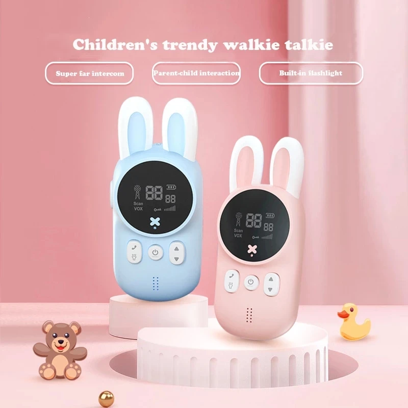 Electronic Wireless Walkie Talkie Toy Kid Phone For Children Portable Long Reception Distance Education Intercom Talking Machine