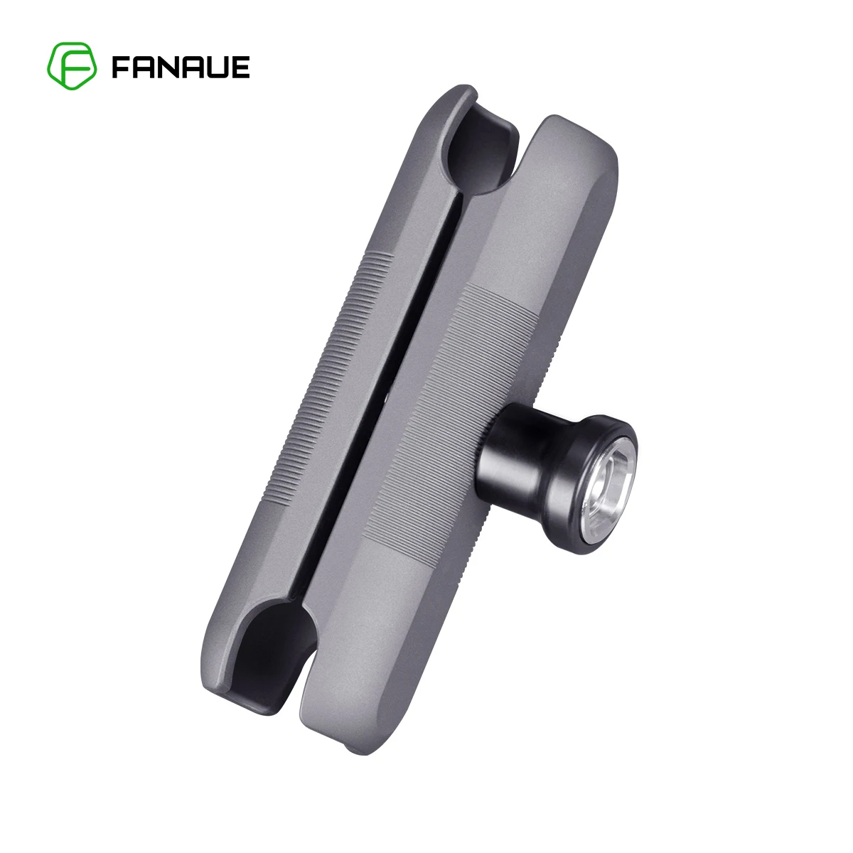 FANAUE Aluminum Anti-Theft Double Socket Arm For RAM Mounts 25mm Ball & Bike Motorcycle Phone Mount Holder with 1” Ball Adapter