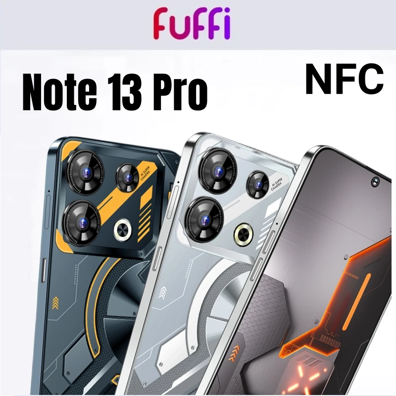 FUFFI-Note 13 Pro,Smartphone Android,6.8inch,8GB RAM 128GB ROM,NFC,5000mAh Battrey,Cellphones,OTG,8+24MP Camera,Mobile phones