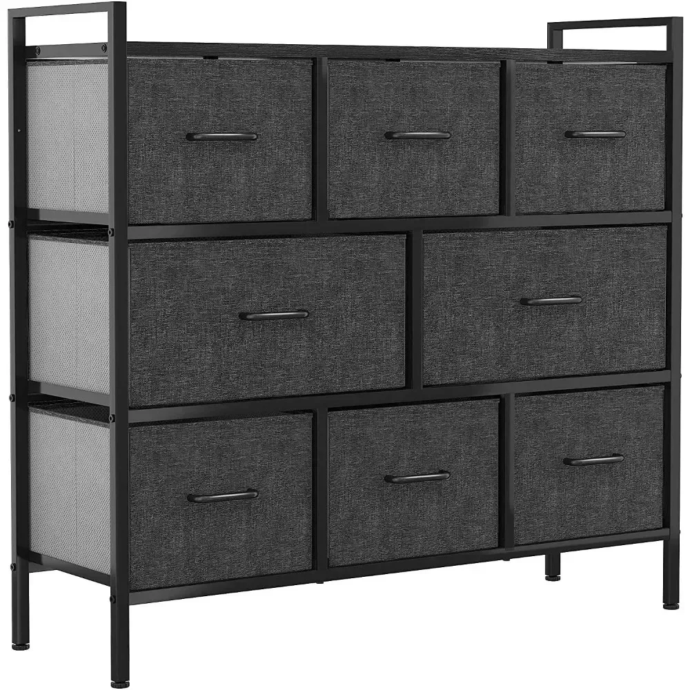 Fabric Dresser with 8 Drawers – Furniture Storage Tower Unit for Bedroom, Hallway, Closet, Office Organization, End Tab