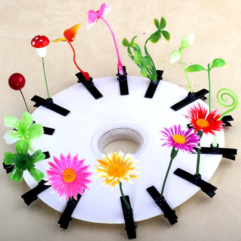 Fashion Little Grass Hair Clip Bean Sprout Plants Hair Card Stage Performance Headdress Children’s Hair Accessories Wholesale