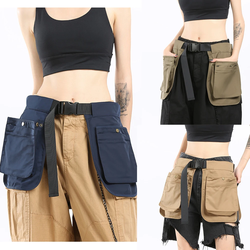 Fashion Waist Apron Waterproof Canvas Multi Pocket Adjustable Apron Gardening Industrial Tools Apron Overalls For Men and Women