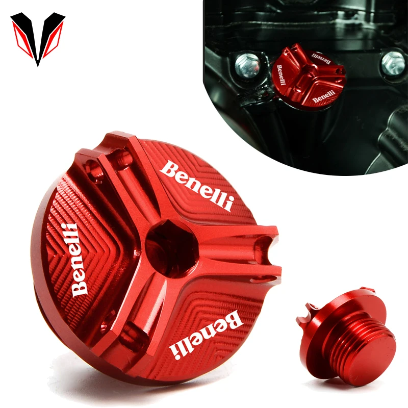 For BENELLI TRK 502 Leoncino 500 200 BJ250 BJ500 TNT 125 300 600 502c Motorcycle CNC Engine plug Cover Oil Filter Cap