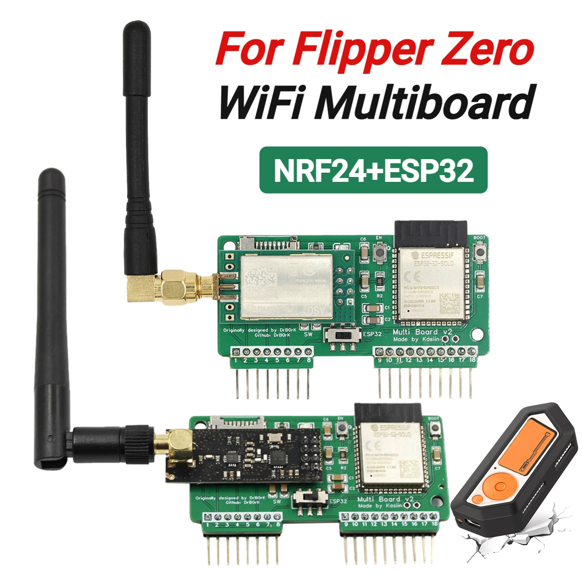 For Flipper Zero WiFi Multiboard Modification Module NRF24+ESP32 Wireless Development Board Electronics Project Board Accessorie