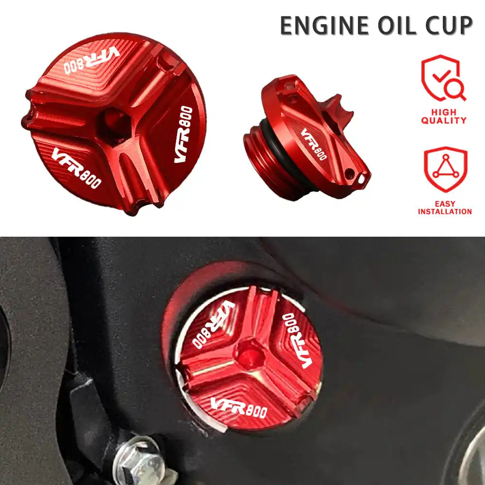 For Honda VFR800 Aluminum Motprbike Motorcycle Engine Oil Cup Oil Fill Cap For Honda VFR800 VFR 800 VFR-800 2002-2017 2016 2015