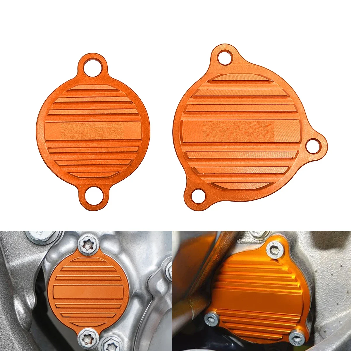 For KTM EXC-F EXC XC-F XCF-W XC-W SX-F Six Days 250 350 450 500 530 2013-2020 Motorcycle CNC Oil Pump Cover Guard Cap MX Racing