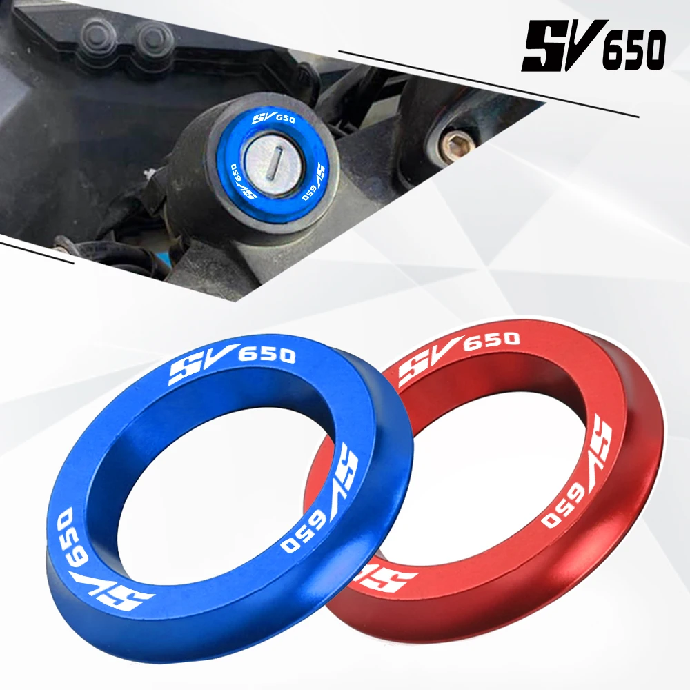 For SUZUKI SV650 SV 650 S 1999-2022 2023 2016 2000 2001 2002 2003 2004 Motorcycle Accessories CNC Ignition Switch Cover Ring Key