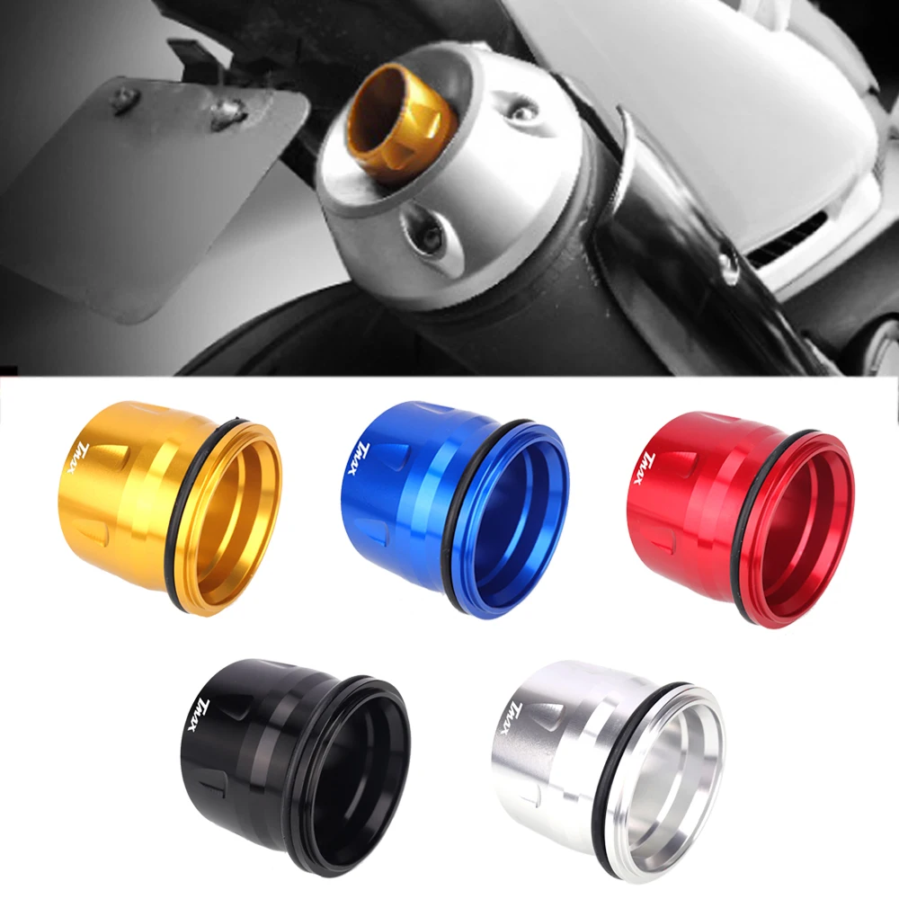 For Yamaha Tmax530 Tmax500 Tmax T-MAX 530/500 CNC Aluminum Motorcycle Accessories Exhaust Tip Cover Muffler Tail End 2008-2016