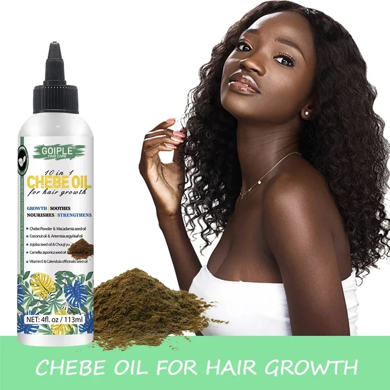 GOIPLE Natural Hair Growth Chebe Oil 113ml for Bald Regrowth Anti  Loss Treatment Spray Strengthening Nourishing Hair Root Serum