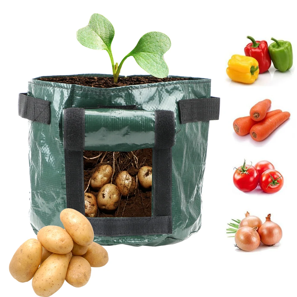 Garden Supplies Vegetable Plant Grow Bag Planting Container Bag Thicken Garden Pot 1Pcs DIY Potato Grow Planter PE Cloth