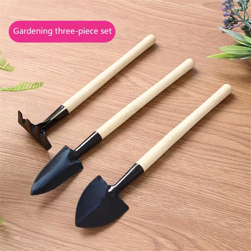 Gardening Tools Three-Piece Set Mini Garden Tools Multi-Function Shovel Harrow Shovel Household Plant Pine Soil Shovel