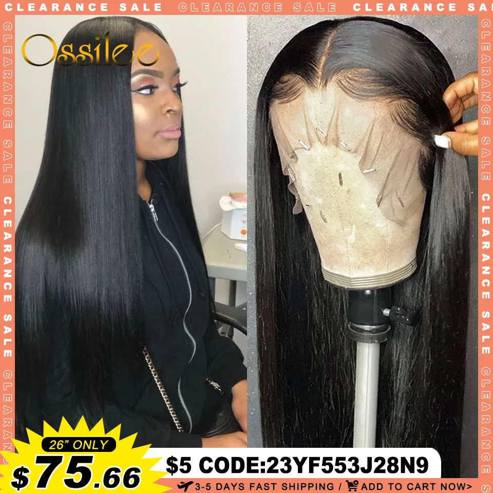 Glueless Wig Human Hair Ready to Wear Transparent 13×4/13×6 Lace Front Human Hair Pre Plucked Pre Cut 5X5 Lace Closure Wig