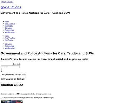 Gov-Auctions.org – #1 Government & Seized Auto Auctions. Cars 95% Off!