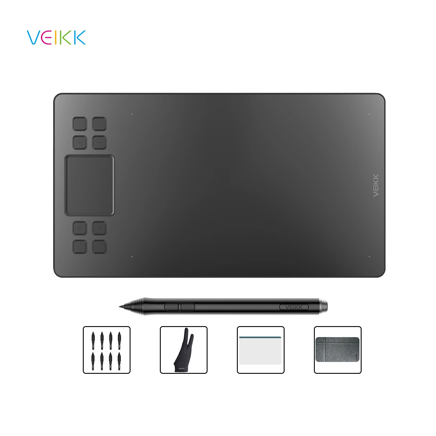 Graphics Tablet Veikk A50 Online Teaching & Education with 8192 Levels Passive Pen Android Supported Digital Tablets for Drawing