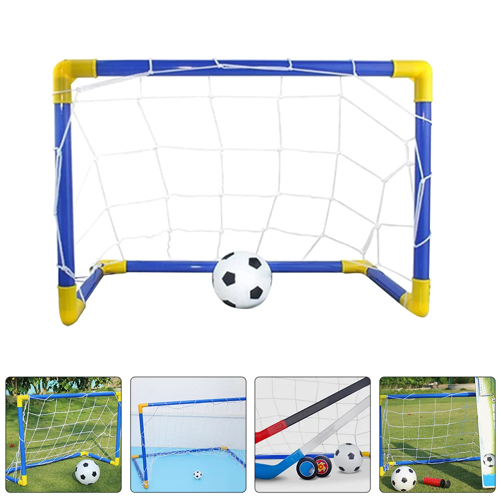 Grid Children’s Football Goal Net Frame Foldable Indoor and Outdoor Sports Toys Children’s Kids Soccer Plastic