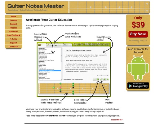 Guitar Notes Master – Home