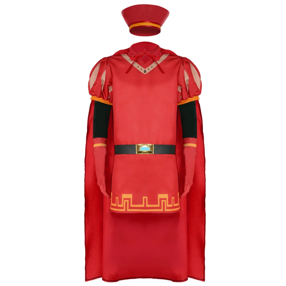 Halloween Lord Farquaad Cosplay Costume Adult Mens Shirt Pants Cloak Suits Carnival Cosplay Costume