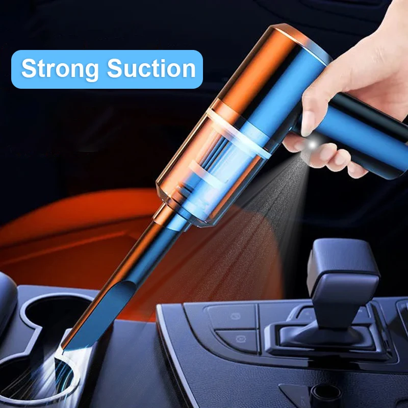 Handheld Car Vacuum Cleaner, Portable Strong Suction Car Home Dual Purpose Mini Handheld Wireless Vacuum Cleaner