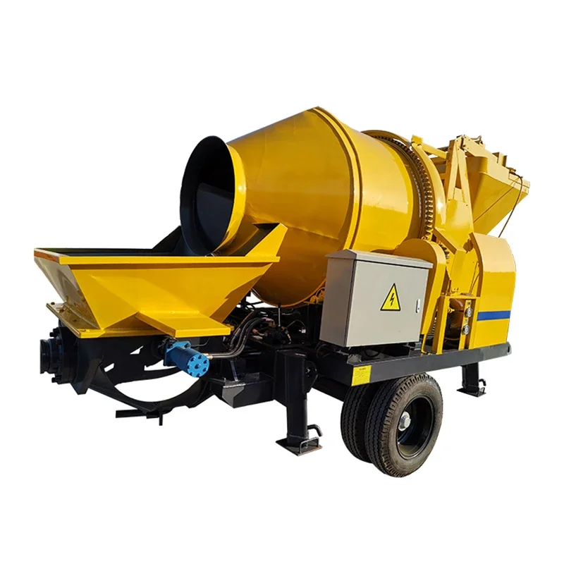 High-Efficiency Working for Construction Portable Trailer Concrete Pump Machine 30m3/h Capacity Concrete Mixer Pump for Sale