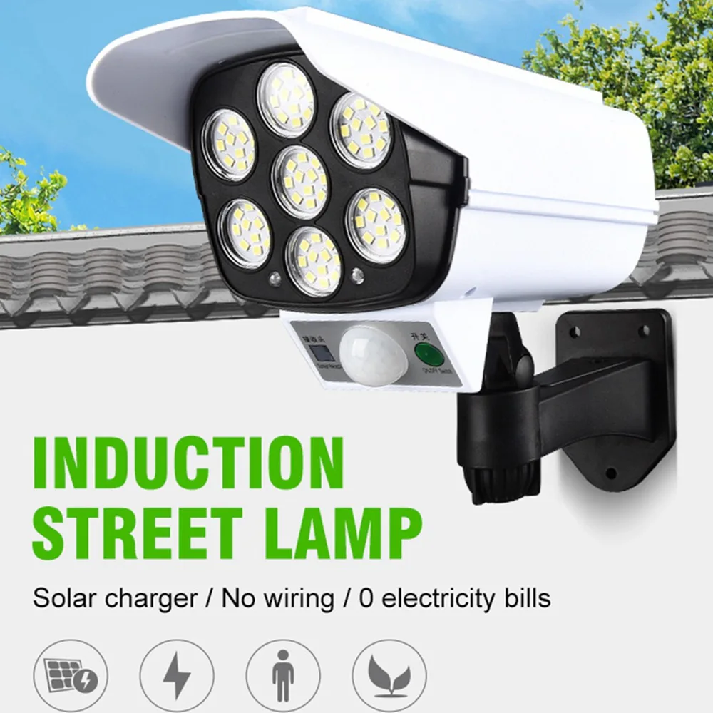 High Simulation Camera Solar Light Motion Sensor Dummy Camera Spotlight Waterproof Wall Street Lamp Home Garden Street Light