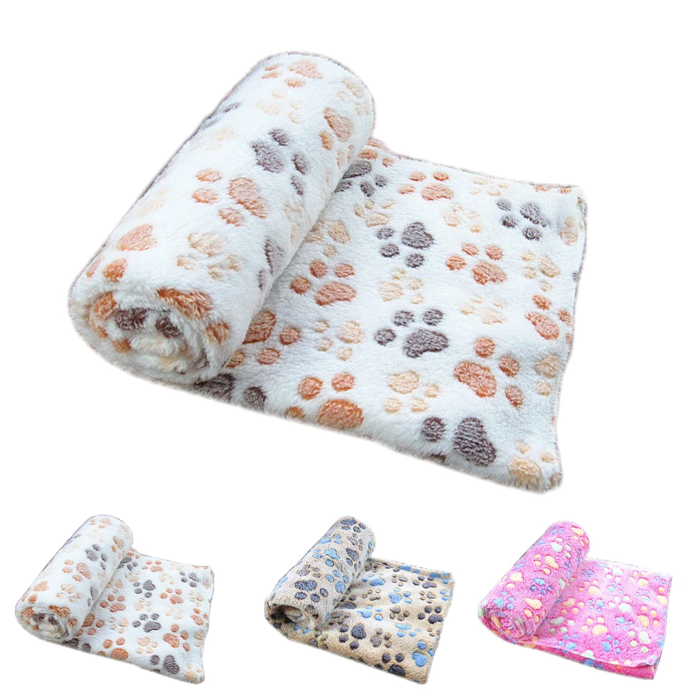 Hot Warm Pet Fleece Blanket Bed Mat Pad Cover Cushion for Dog Cat Puppy Animal Winter Supplies