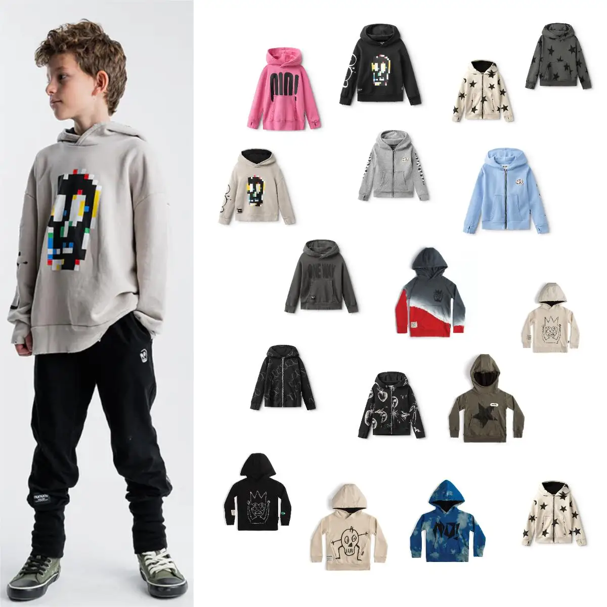 In stock children’s clothes 2023 children’s hooded jackets