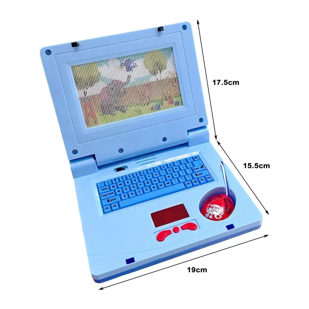 Kids Laptop Toy Preschool Kids Education Tool Computer Toy for Learning Spelling Logic Music with Shapes Early for Good